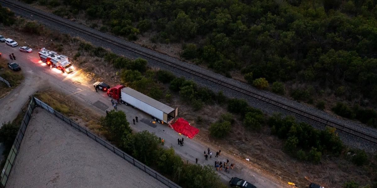 Driver of Tractor-Trailer Where More than 50 Died Tried to Disguise Himself as a Survivor