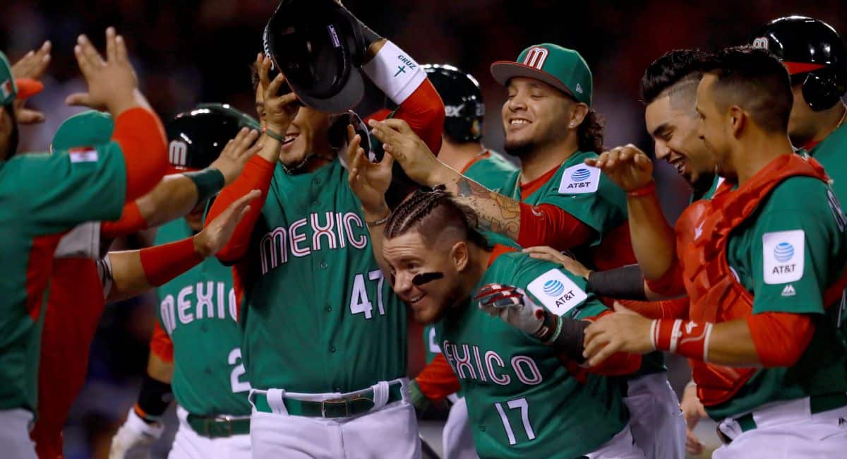 Mexico's team at the World Baseball Classic in 2017.