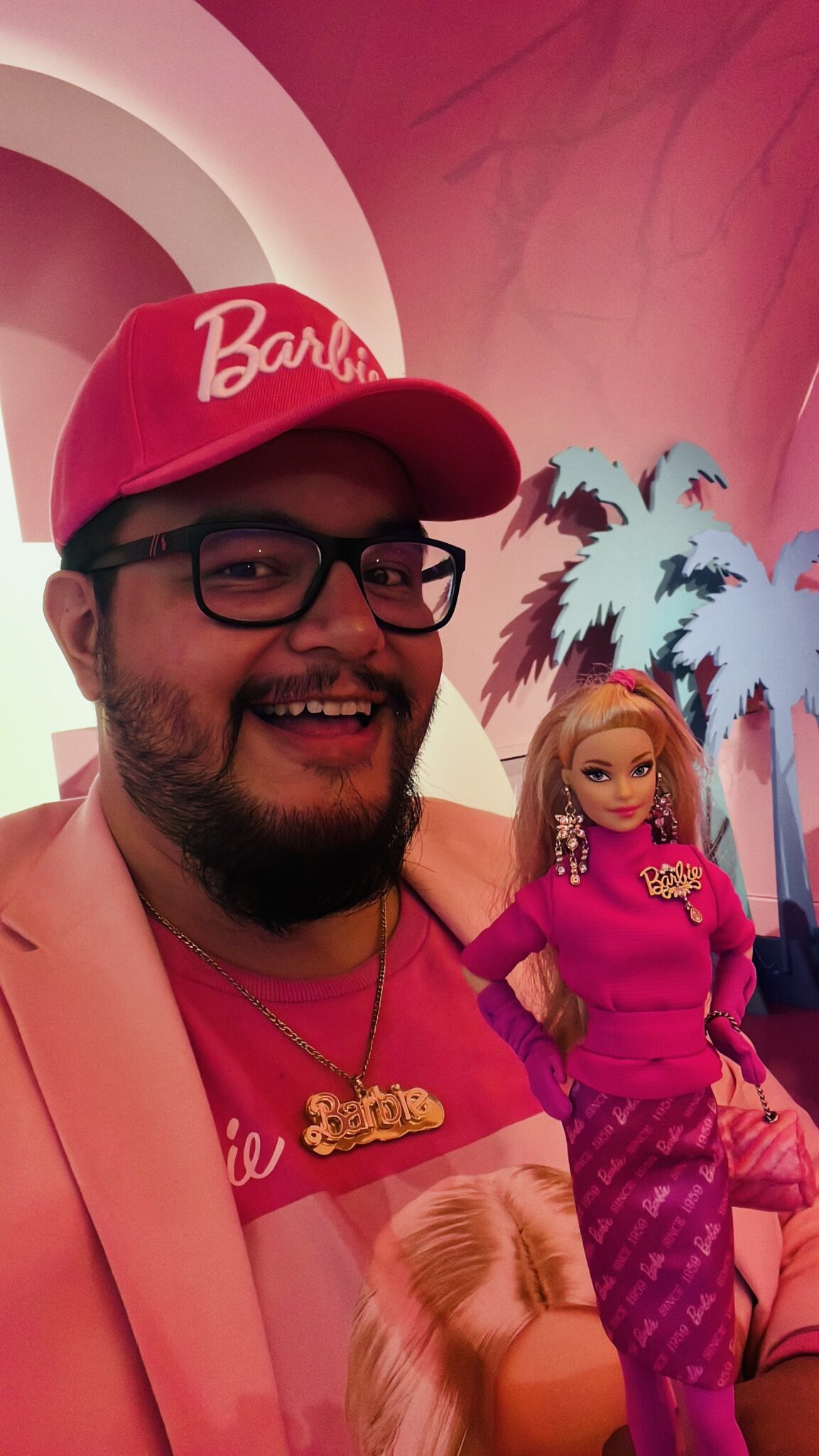 Mexican surgeon Dr. Paul Sebastian Juarez Velasquez and one of his favorite Barbies.